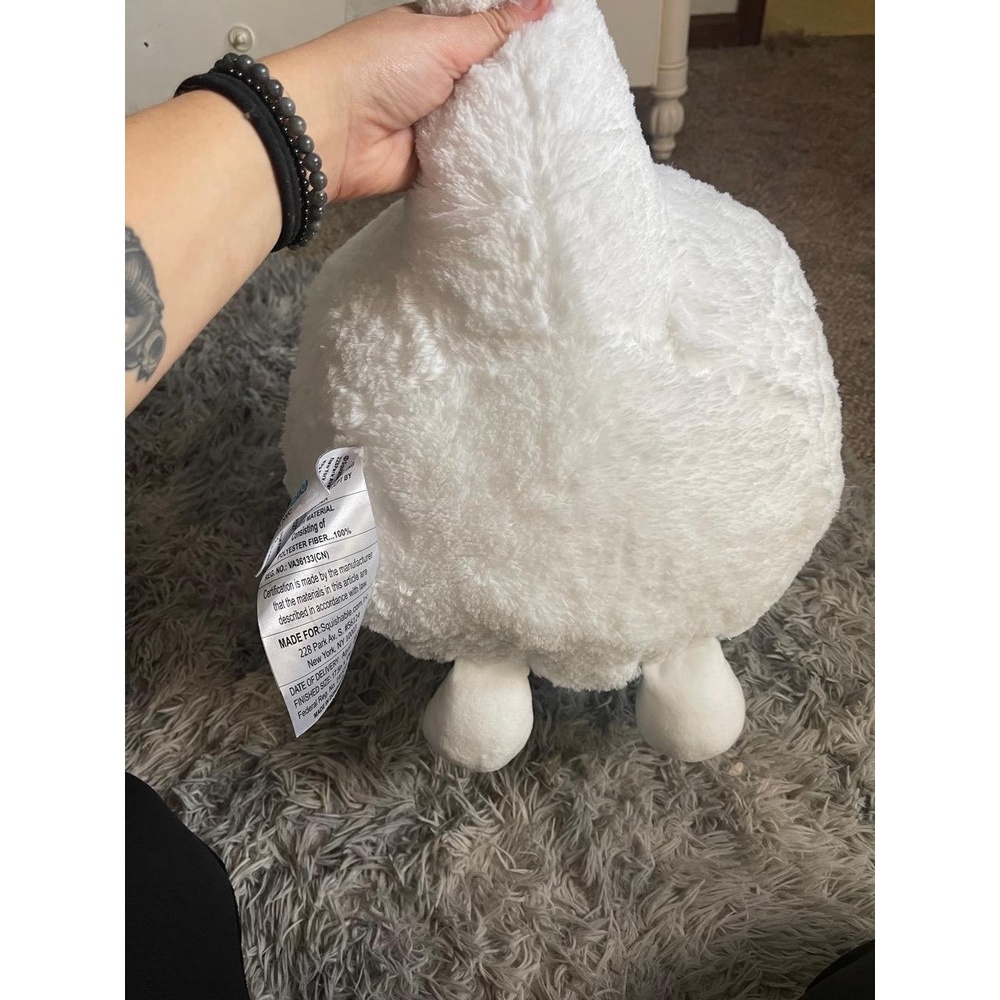 NWT Squishable White Pink Iridescent Dragon Unicorn Plush Wings Fantasy - Picture 5 of 5